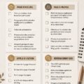 Femme consultant une checklist de design web avant le lancement de son site.