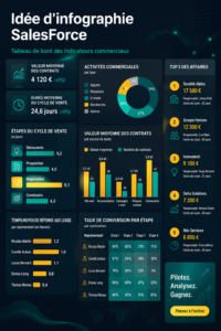 Infographie business efficace pour vendre avec Salesforce