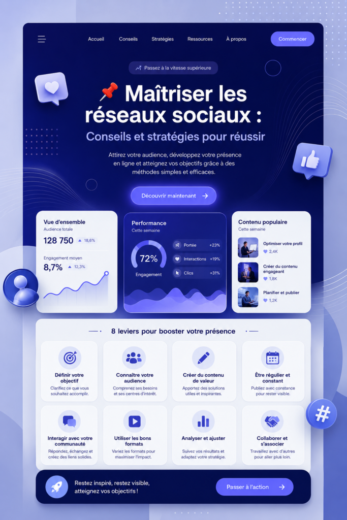 Femme souriante utilisant son smartphone pour interagir sur les réseaux sociaux.