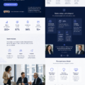 Modèle Webflow pour site d'entreprise en ligne.