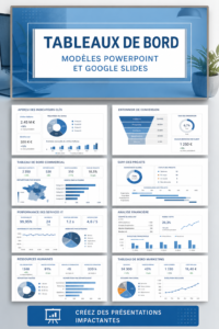 Modèle de dashboard PowerPoint et Google Slides