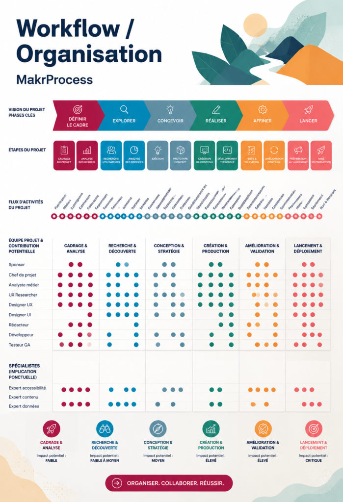 Image représentative d'un bureau organisé avec un workflow efficace en arrière-plan