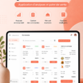 Présentation d'une application de gestion de restaurant sur un smartphone