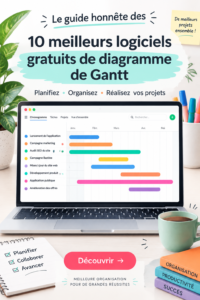 Capture d'écran d'un logiciel de diagramme de Gantt gratuit montrant une interface conviviale.