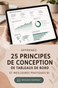 Un tableau de bord coloré et bien organisé illustrant des données clés