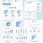 Infographie moderne pour un rapport d'activité