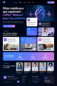 Un exemple de site web médical moderne et captivant