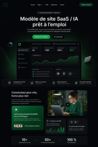 Template AI moderne pour site web conçu pour stimuler l'interaction