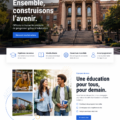 Capture d'écran du thème WordPress Eduker, idéal pour les sites éducatifs.