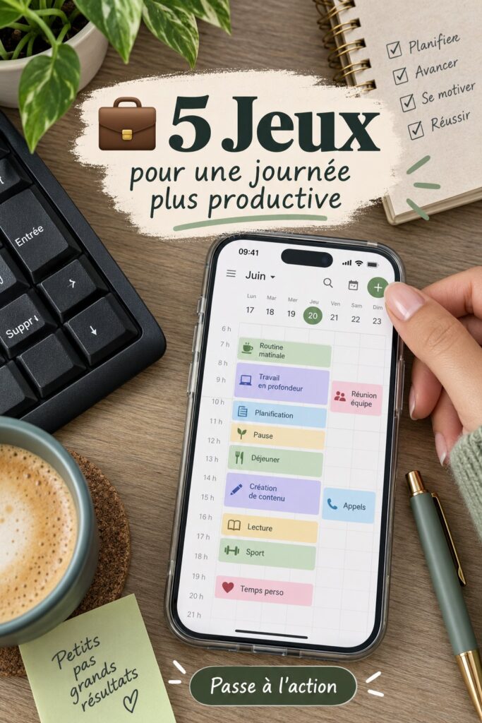 Applications de productivité présentées dans un cadre chaleureux et fonctionnel