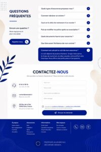 Femme utilisant un site d'assurance en ligne sur son ordinateur, symbolisant la simplicité et l'efficacité d'une bonne UX.
