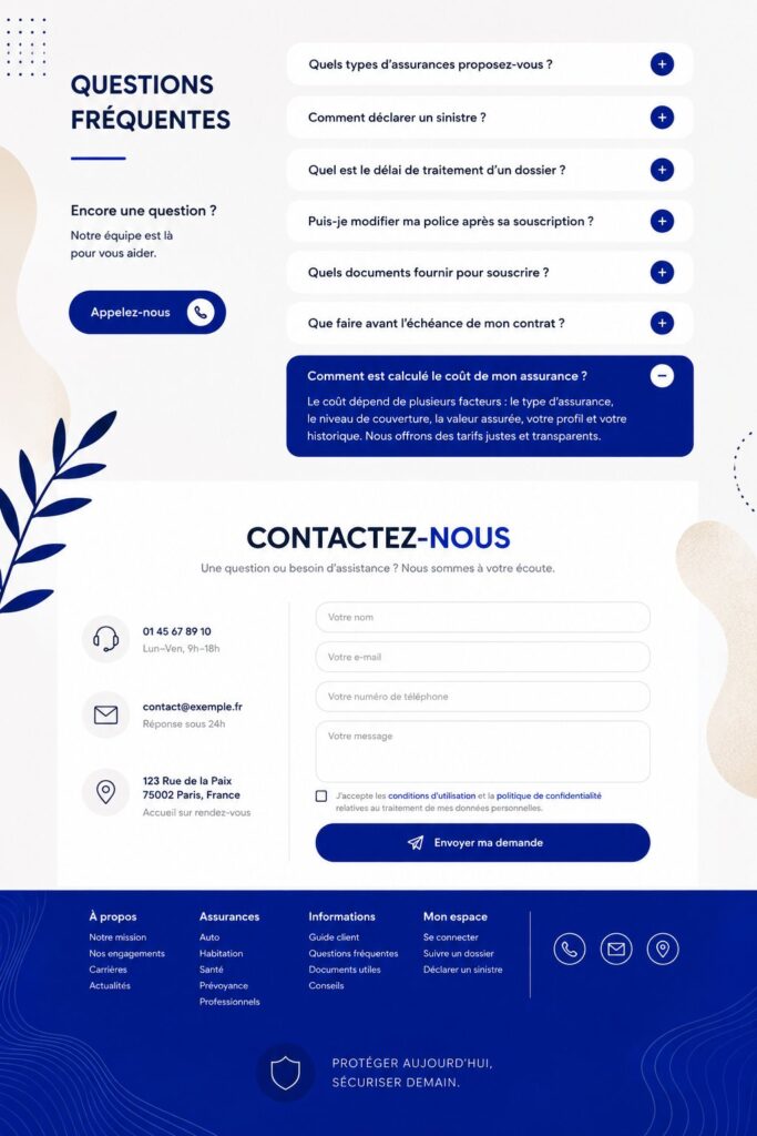 Femme utilisant un site d'assurance en ligne sur son ordinateur, symbolisant la simplicité et l'efficacité d'une bonne UX.
