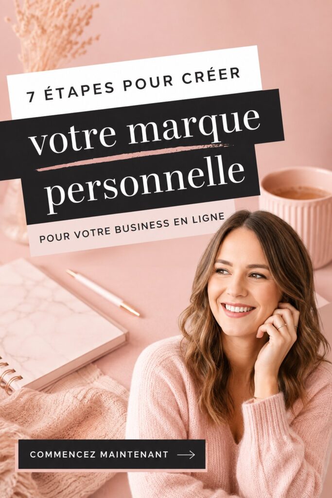 Femme d'affaires réfléchissant à sa marque personnelle