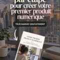 Femme crée son produit digital sur ordinateur, stratégiques marketing