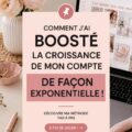 Capture d'écran d'un tableau Pinterest montrant des graphiques de croissance de compte.