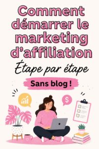 Femme utilisant son ordinateur pour démarrer le marketing d'affiliation
