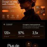 Site web créatif d'une agence marketing avec un design moderne et attractif