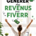 Femme souriante travaillant sur un ordinateur portable pour gagner de l'argent sur Fiverr