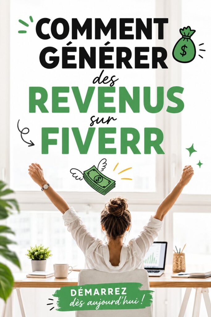 Femme souriante travaillant sur un ordinateur portable pour gagner de l'argent sur Fiverr