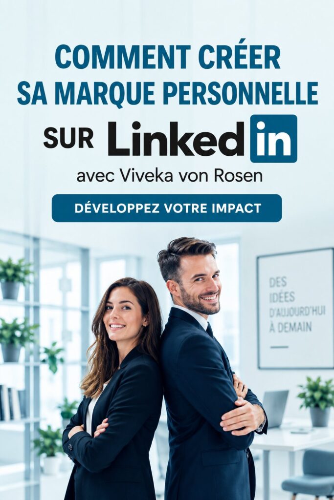 Une femme utilisant LinkedIn sur son ordinateur pour construire sa marque personnelle.