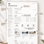 Sélection de modèles Notion attrayants pour organisation personnelle et professionnelle