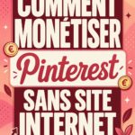 Femme utilisant Pinterest sur son ordinateur pour créer des revenus en ligne.
