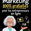 Une personne utilisant un ordinateur avec des outils marketing en ligne, représentant le thème des entrepreneurs digital.
