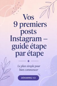 Un aperçu créatif des premiers posts Instagram pour débutants