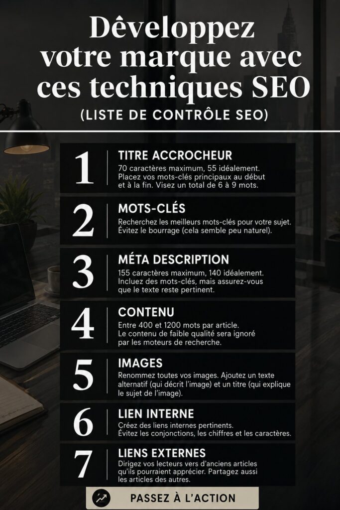 Femme professionnelle utilisant des outils SEO pour promouvoir sa marque en ligne.