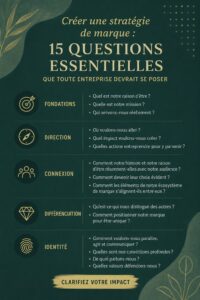 Femme réfléchissant à sa stratégie de marque dans un bureau élégant
