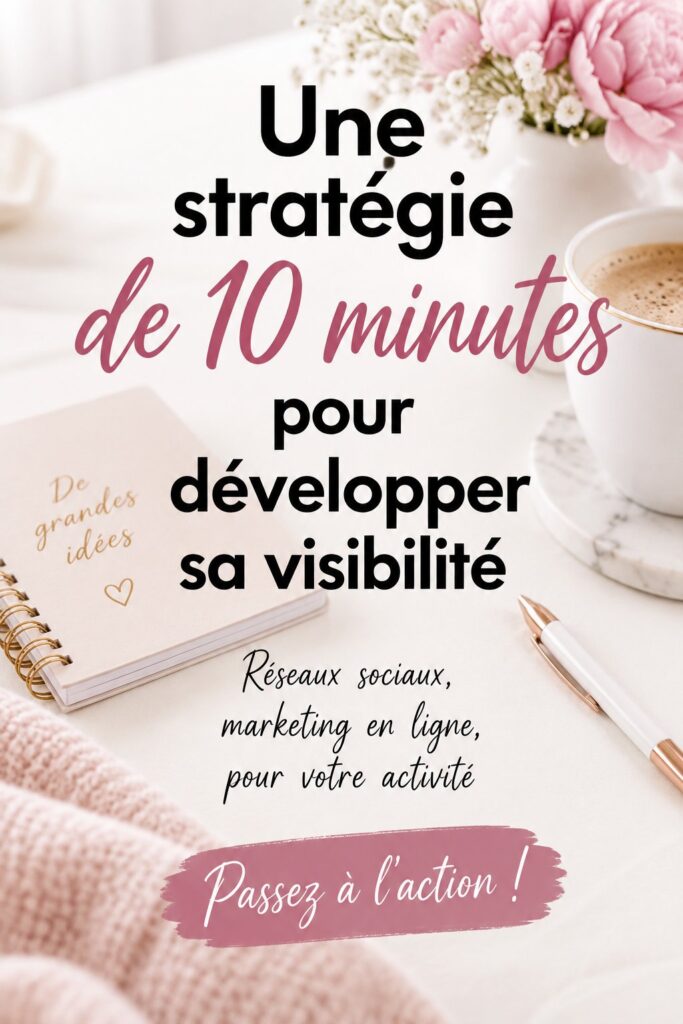 Femme utilisant Pinterest pour développer son entreprise en ligne.