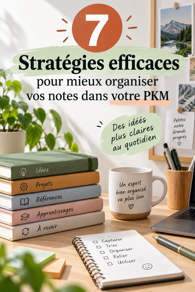 Femme utilisant une application de gestion de notes pour organiser ses idées et ses tâches.