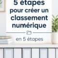 Système de classement numérique organisé avec des dossiers et des fichiers sur un écran d'ordinateur.