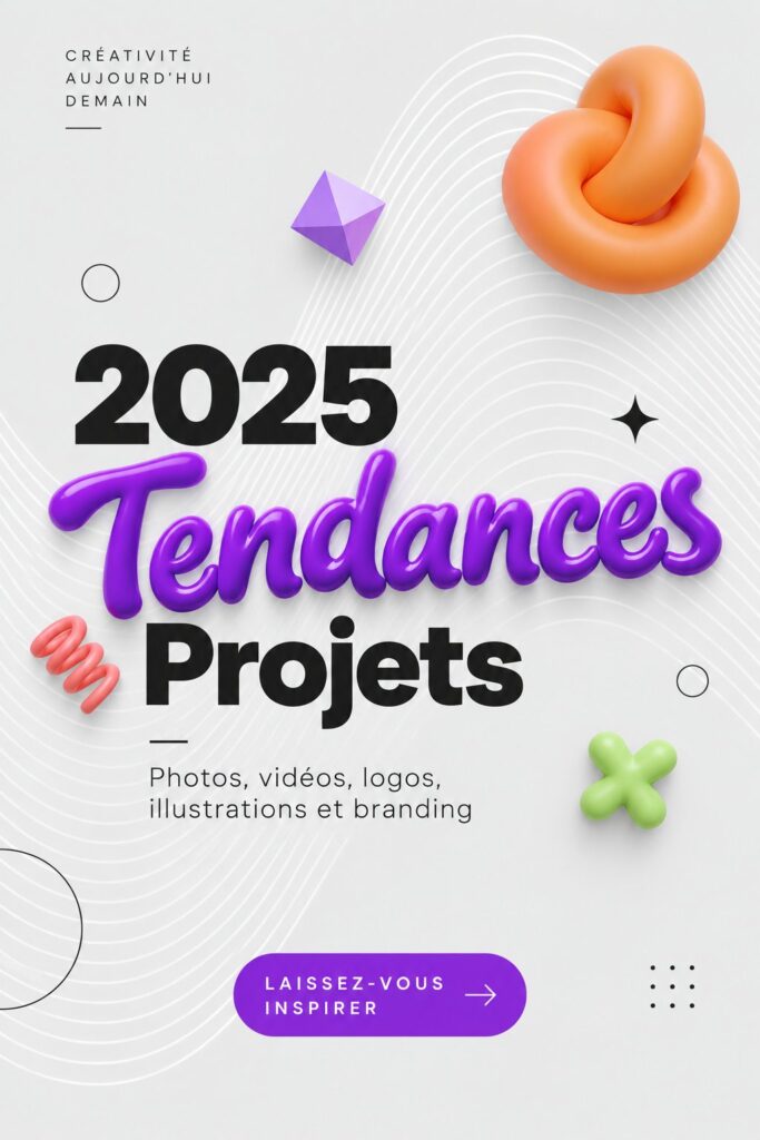 Visuels tendance de marketing digital pour 2025