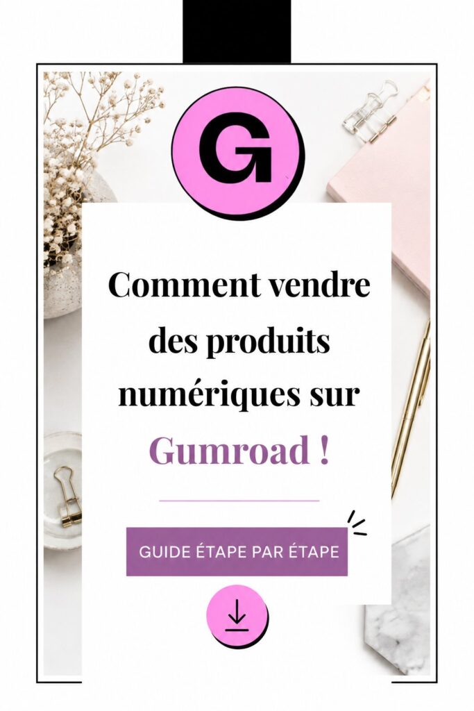 Femme créatrice vendant ses produits numériques sur Gumroad avec succès