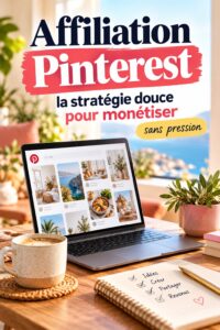 Une femme souriante découvrant les opportunités de l'affiliation Pinterest