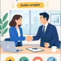 Une femme analysant des données sur une plateforme numérique pour optimiser l'expérience client B2B.