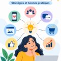Une femme souriante utilisant une tablette pour interagir avec des clients en ligne, représentant la transformation numérique de l'expérience client.