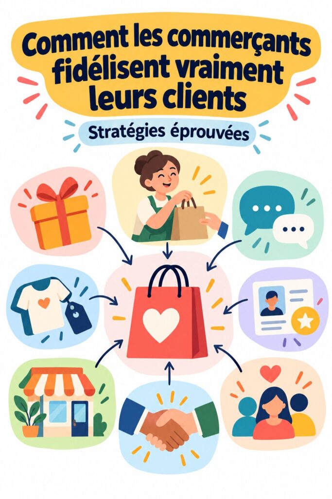 Image d'une femme souriante offrant un excellent service client dans un magasin.