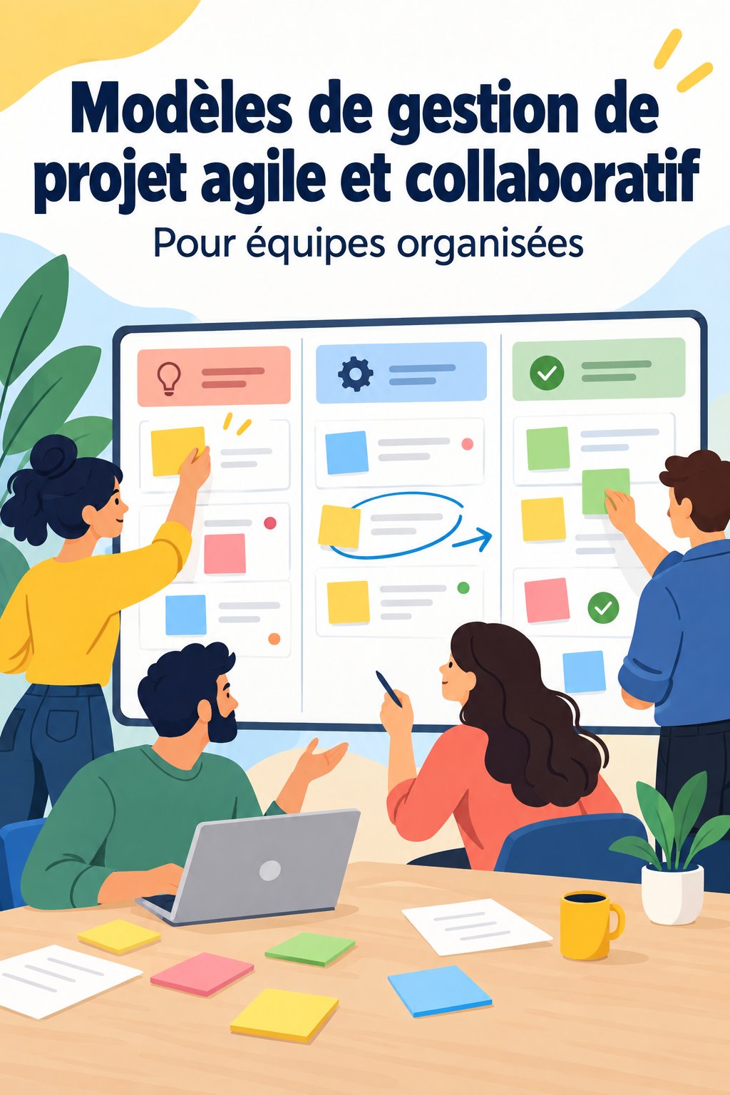 Exemple d'une page Confluence accueillante pour la gestion de projets Agile