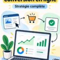 Image représentant une femme utilisant des outils de marketing digital avec l'aide de Claude Code.
