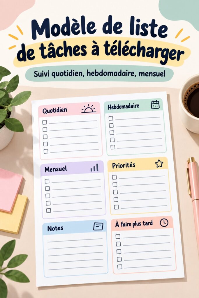 Femme utilisant un modèle Excel sur son ordinateur pour s'organiser