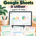 Un écran d'ordinateur affichant des modèles Google Sheets organisés pour la gestion de projet
