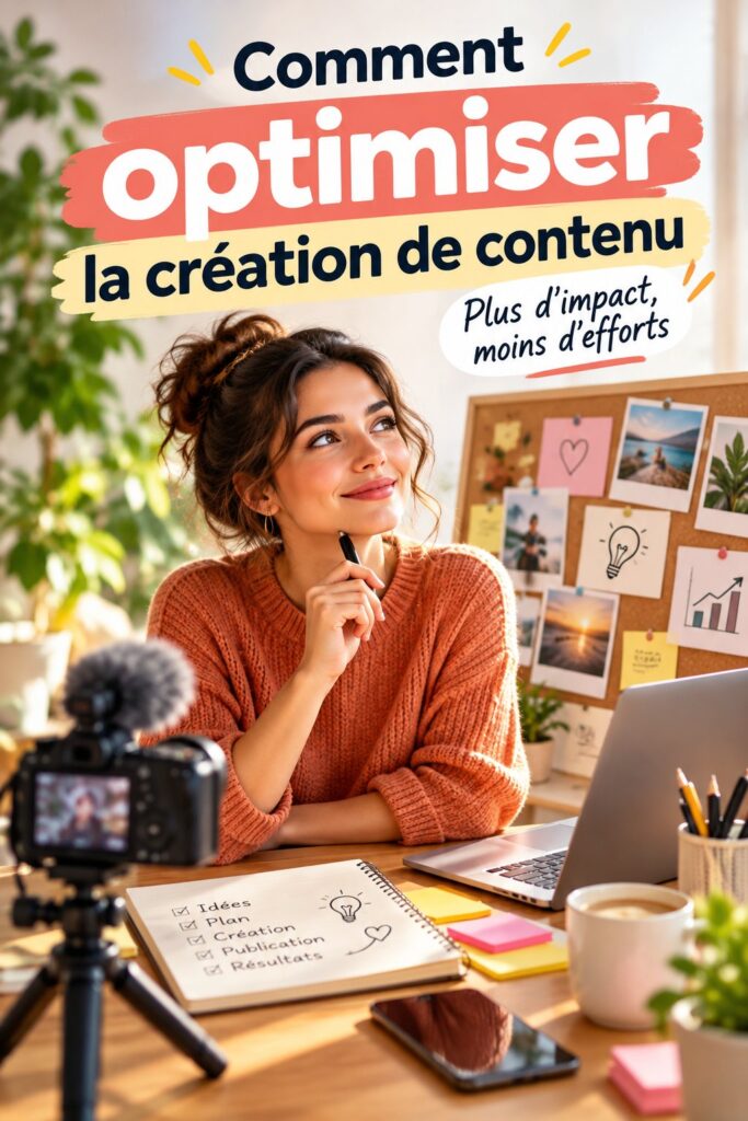 Une femme utilisant un ordinateur pour optimiser la création de contenu marketing.