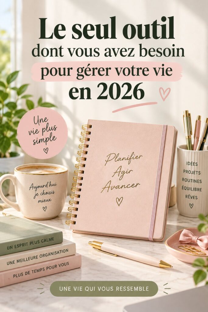 Femme utilisant un outil d'organisation numérique pour gérer son quotidien.