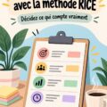 Femme utilisant la méthode RICE pour prioriser ses tâches