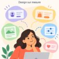 Visualisation d'une interface utilisateur bien conçue mettant en avant une expérience utilisateur personnalisée.