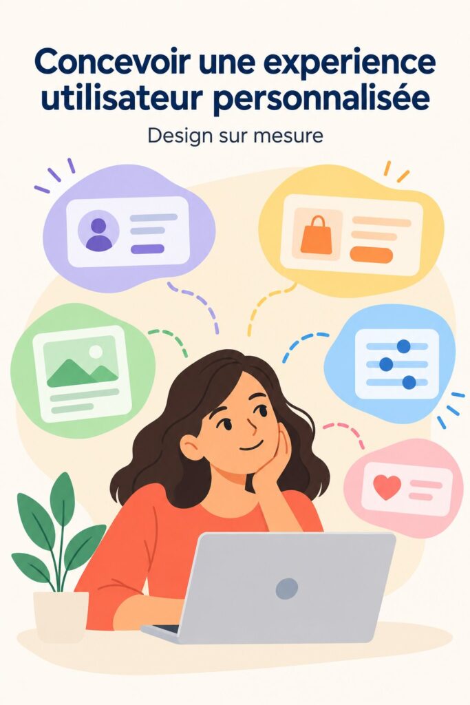 Visualisation d'une interface utilisateur bien conçue mettant en avant une expérience utilisateur personnalisée.