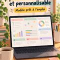 Tableau de bord Notion esthétique avec des éléments de productivité