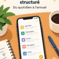 Capture d'écran d'un journal dans Apple Notes avec des entrées de réflexions personnelles et des objectifs